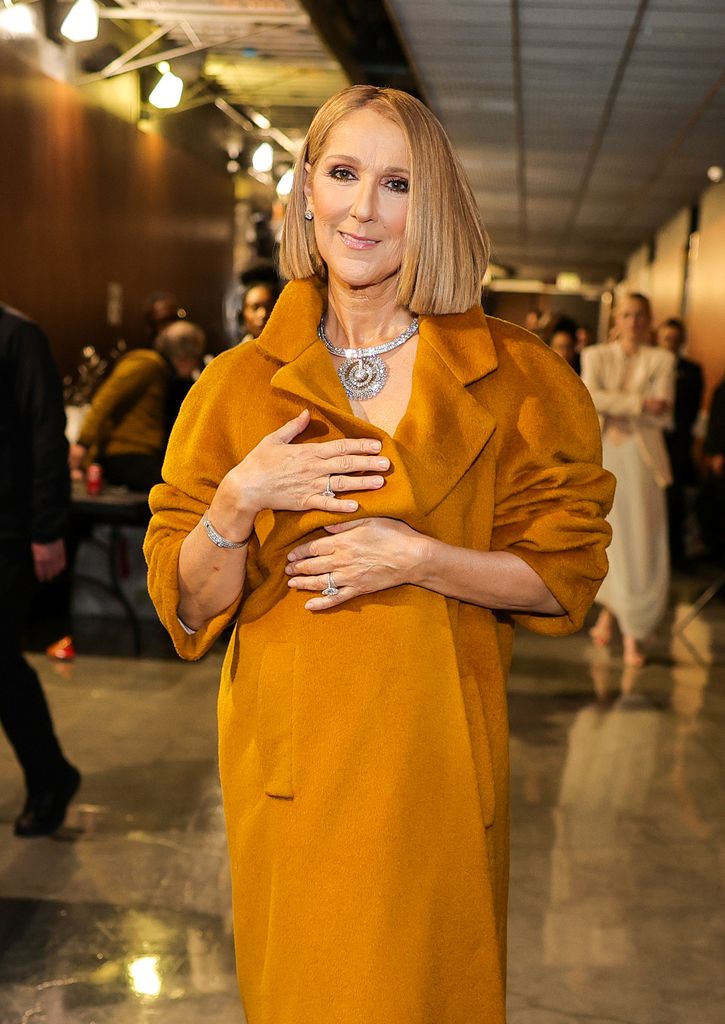 Celine Dion attends the Grammy Awards