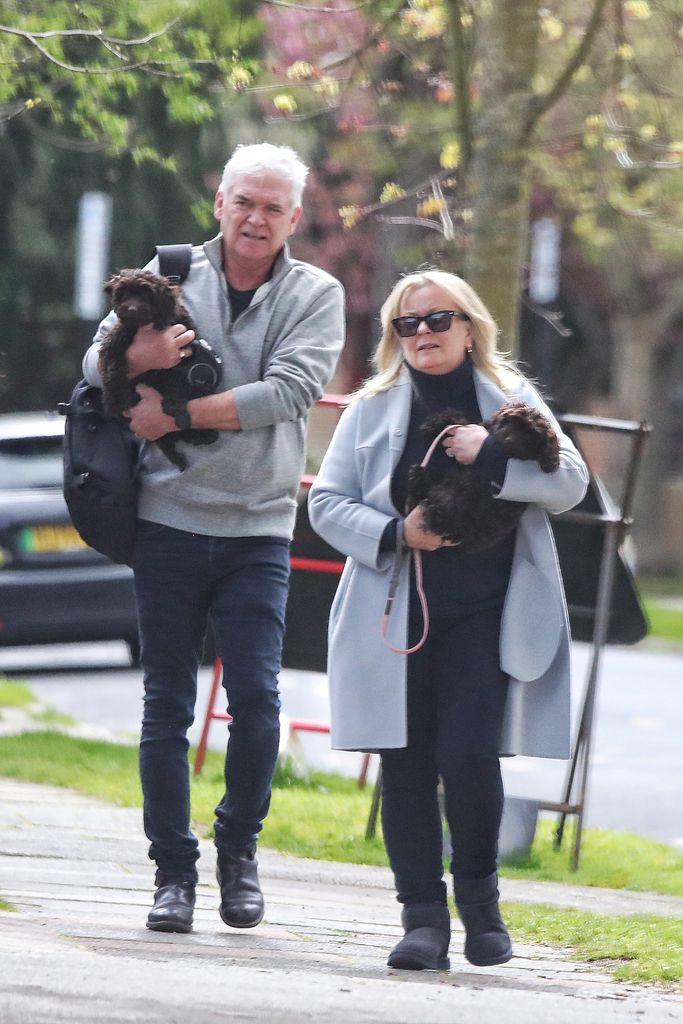 Phillip Schofield and his wife Stephanie Lowe spotted on presenter's 62nd birthday
