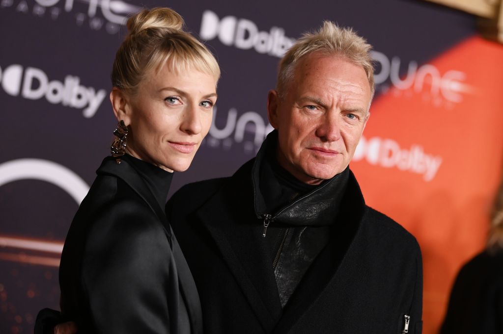 Mickey Sumner and Sting at the premiere in the US "Dune: Part 2" 