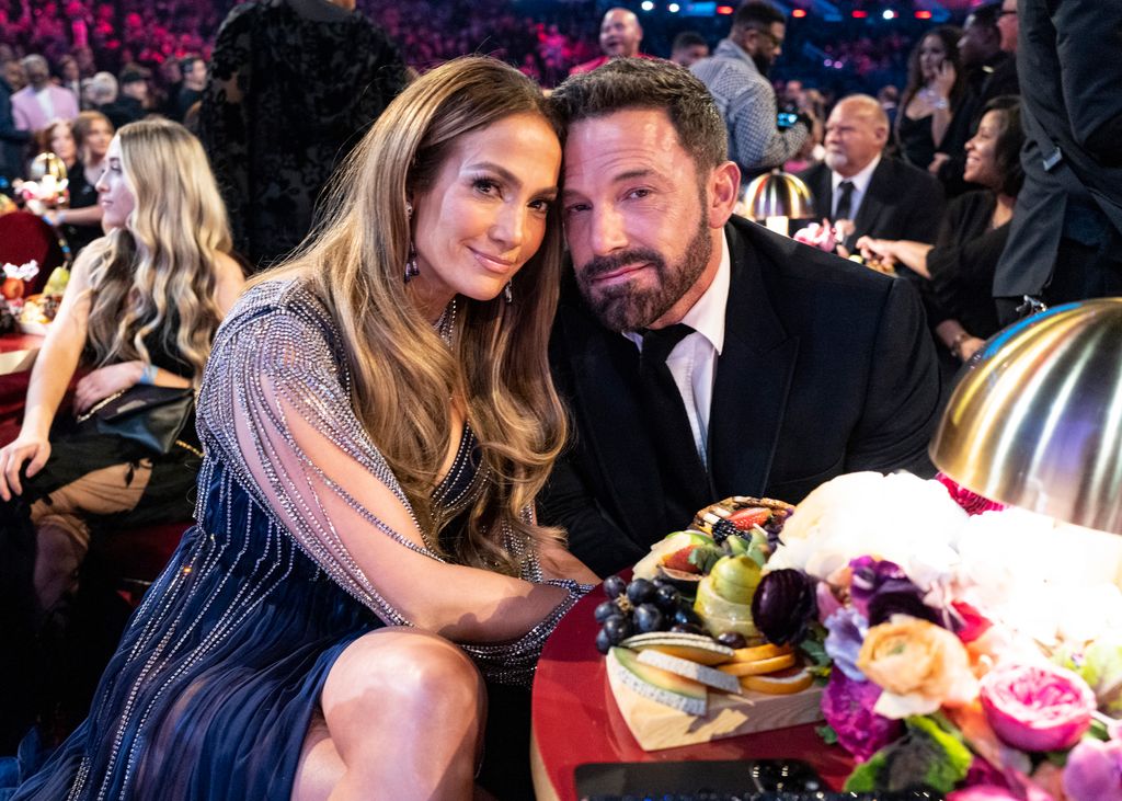 LOS ANGELES, CALIFORNIA – FEBRUARY 05: Jennifer Lopez and Ben Affleck appear during the 65th GRAMMY Awards at Crypto.com Arena on February 05, 2023 in Los Angeles, California. (Photo: John Shearer/Getty Images for the Recording Academy)