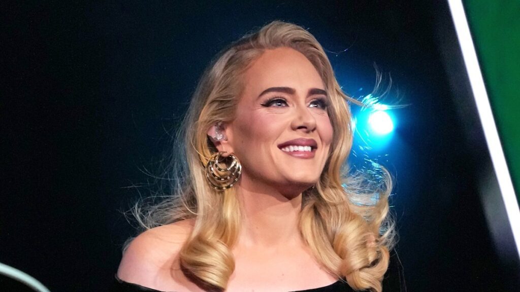 Adele wows in plunging gown in snaps from latest Vegas show — but fans all notice the same thing