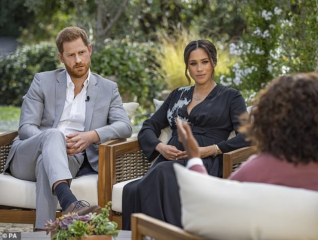 Prince Harry and Meghan Markle on their bombshell interview with Oprah Winfrey in 2021