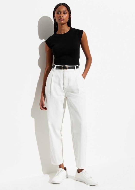 new look white skinny trousers 