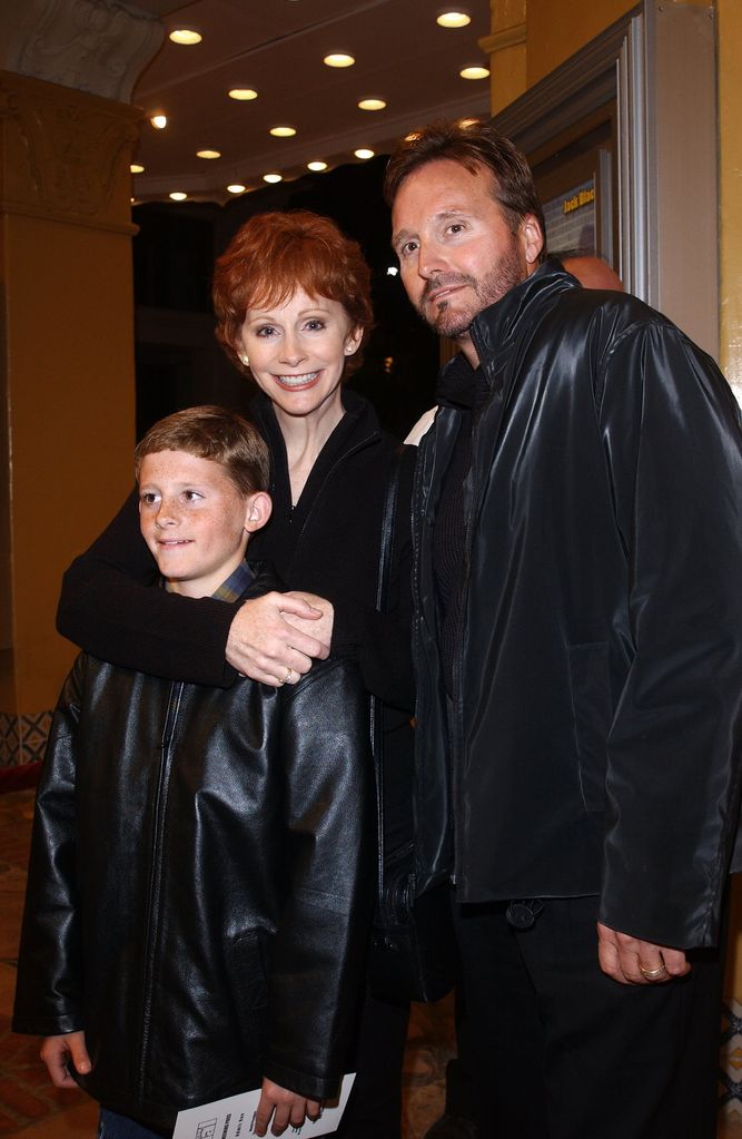 Reba McEntire with her son Shelby Blackstock and ex-husband Narvel Blackstock