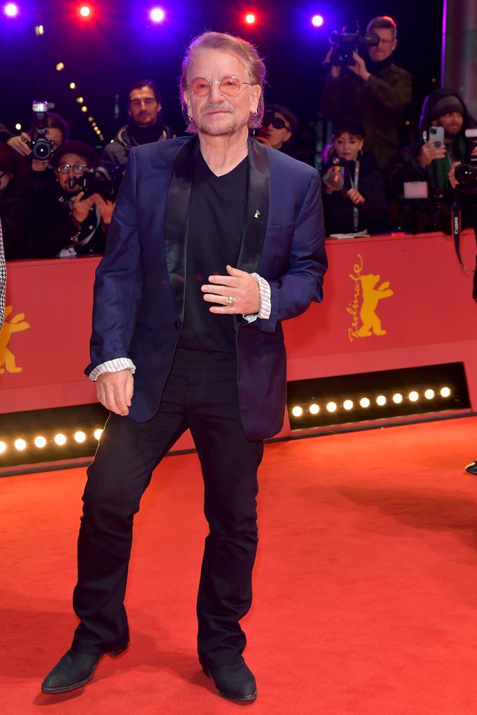 A photo of Bono on the red carpet