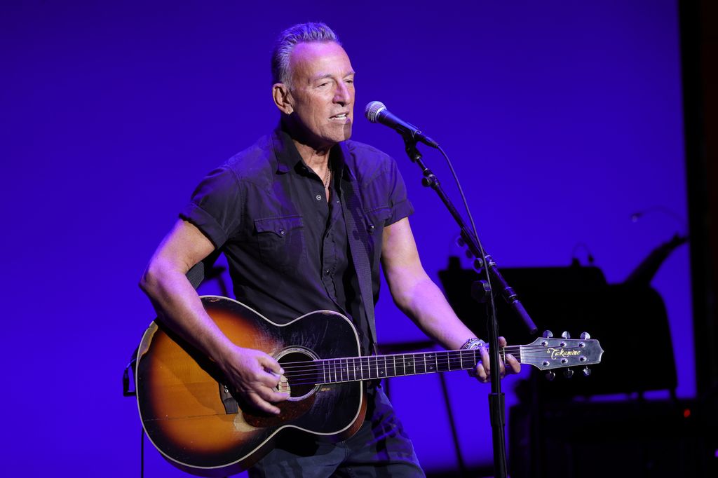 Bruce Springsteen performs onstage during the 15th annual Stand Up For Heroes benefit at Alice Tully Hall presented by the Bob Woodruff Foundation and NY Comedy Festival on November 08, 2021 in New York City.