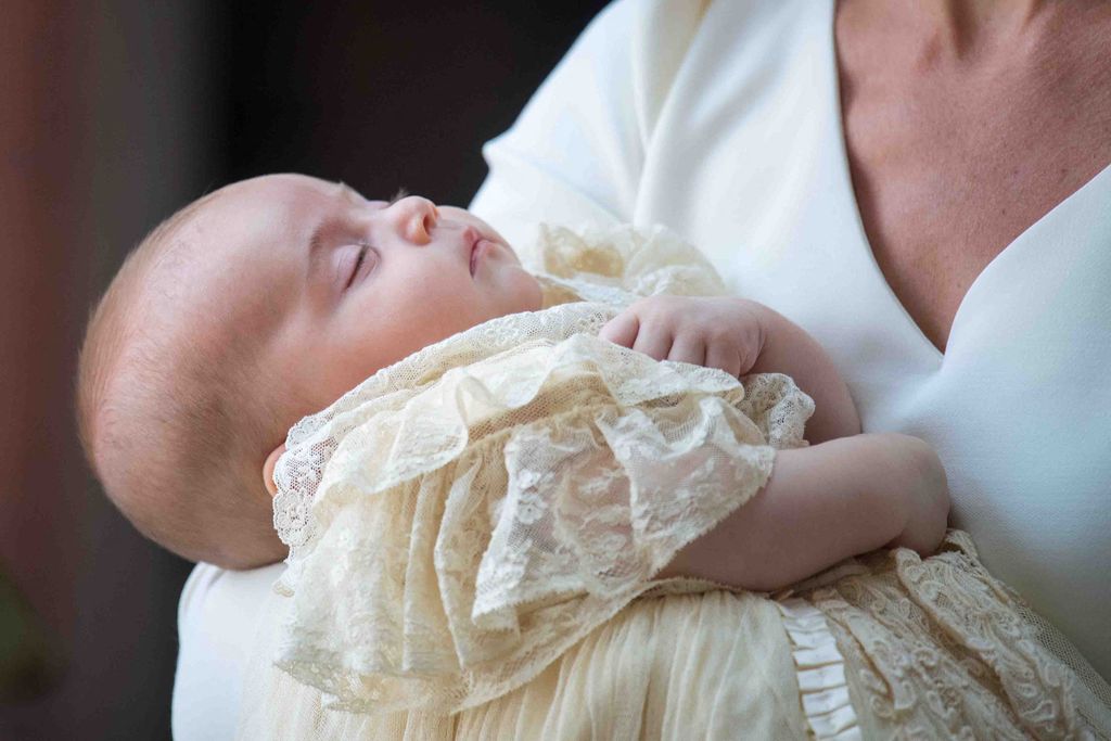 Infant Prince Louis in christening gown