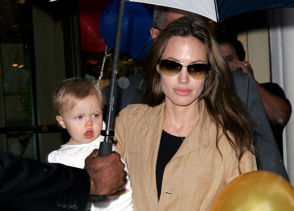 Angelina Jolie and Shiloh in childhood