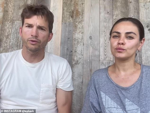 Afterwards, the actress, 40, and the Two and a Half Men alum, 46, said they were sorry for the 'pain they had caused' in a short, joint video posted to their social media accounts