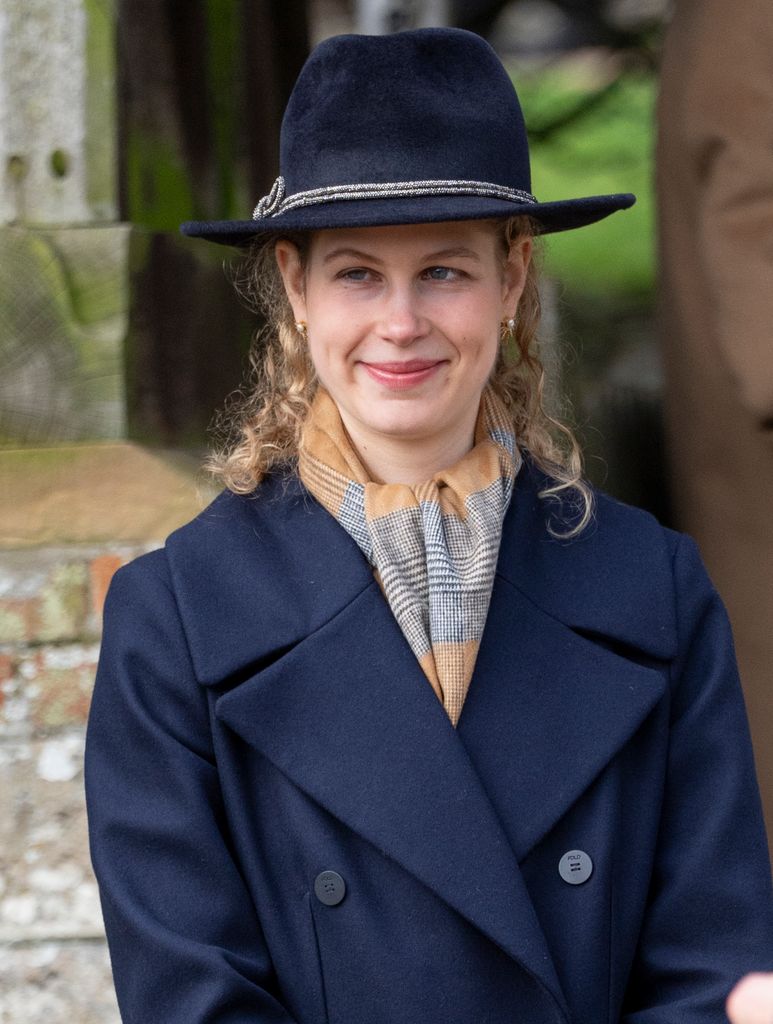 Lady Louise Windsor at the Christmas service
