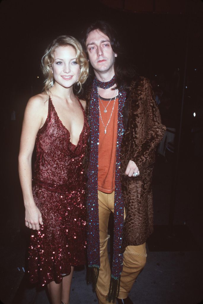 Kate Hudson with rock band boyfriend Chris Robinson ("black Crowes"attended the premiere of "almost Famous" September 11, 2000, New York, NY