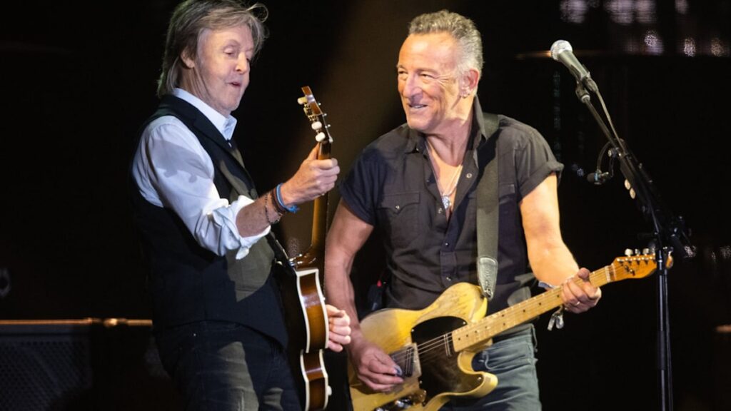 Bruce Springsteen gets roasted by Sir Paul McCartney as he’s honored at Ivor Novello Awards