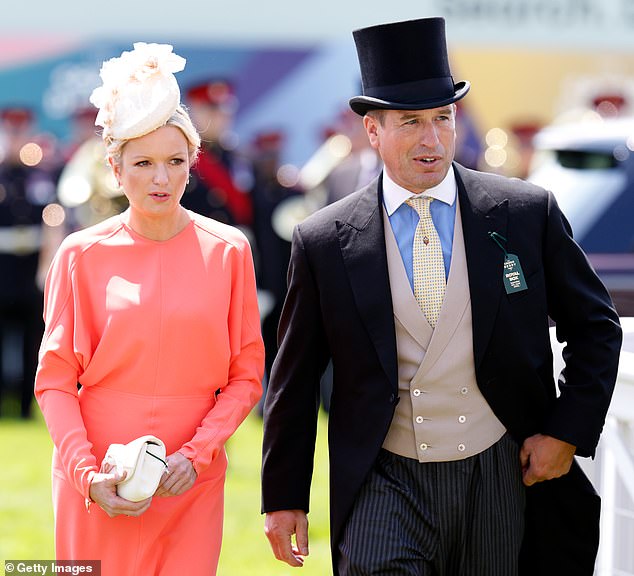 Peter began dating his old friend Lindsey Wallace (pictured) following his divorce from Autumn Kelly, 45, in 2021. The pair are pictured together in Epsom in June 2022