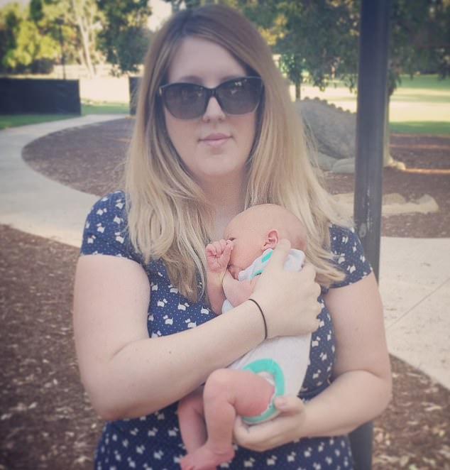 Riley Hughes (pictured with his mother Katherine) was otherwise healthy when he died of whooping cough at just one month old in 2015