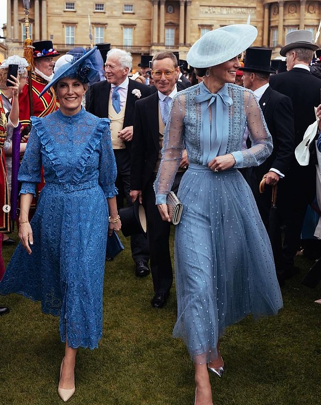 Sophie, Duchess of Edinburgh, and Catherine, Princess of Wales, wore coordinated outfits to the 2023 Buckingham Palace Garden Party