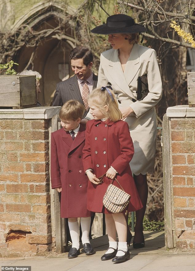 Zara spent a lot of time with her cousins, Prince William and Prince Harry, during her childhood (pictured with William in 1988)