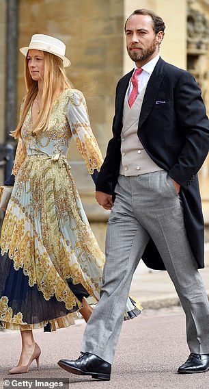 James Middleton with his wife Alizée Thevenet