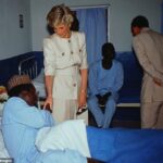 Following in his mother’s footsteps: How Harry is continuing the ‘unfinished’ work of Princess Diana with Royal-style tour of Nigeria 34 years after iconic moment where she held hand of leprosy patient during visit to Maiduguri hospital