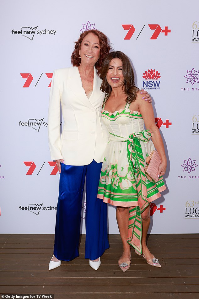 Insiders have revealed that Ada and James' romance is not well received by everyone in the cast. A source close to the actress reportedly told the publication that stars Lynne McGranger (left), Ray Meagher and Emily Simone are all 'keeping an eye' on Ada