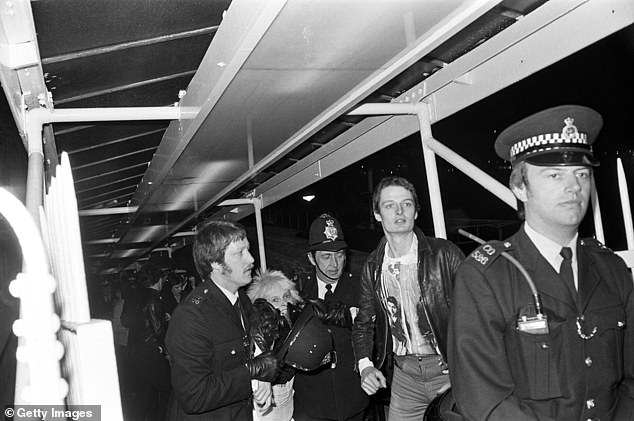 Vivienne Westwood and other guests were detained by police as officers responded to the scandalous river cruise. Westwood was the girlfriend of Pistols manager Malcolm McLaren