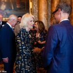 Revealed: Queen Camilla’s immediate reaction to seeing King Charles’ portrait for the first time