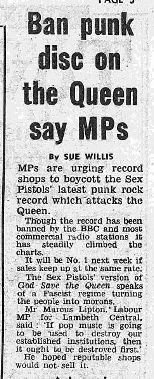 A June 1977 report in the Daily Mail called for the song to be banned