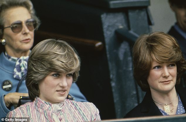 The sisters remained close after their marriages and often holidayed together. Above: Lady Sarah (right) with her famous sister at Wimbledon, 1981