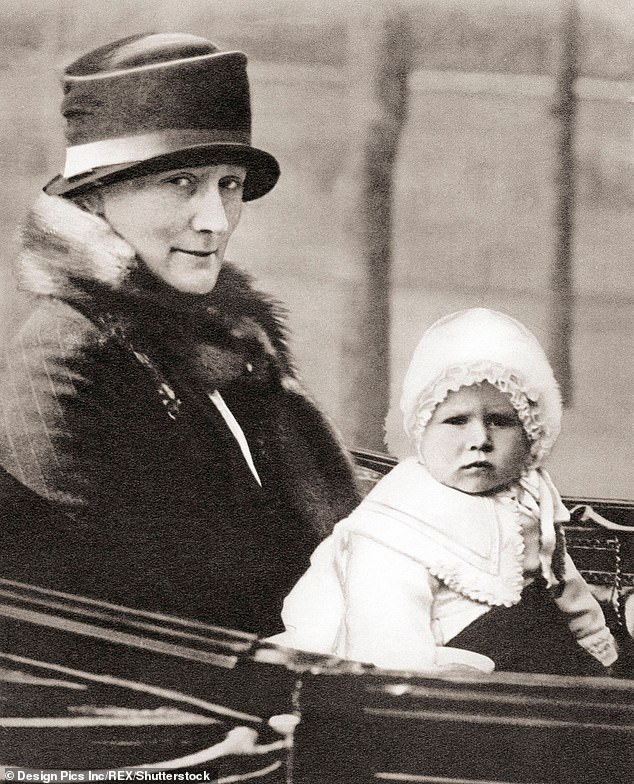Royal nanny Clara Knight with Princess Elizabeth in 1928. When the young princesses inevitably grew out of their clothes, their beloved nanny was allowed to take the clothes home