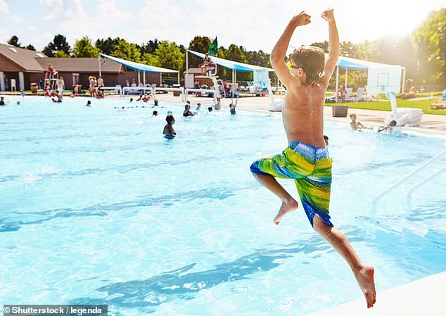 Cryptosporidium is chlorine resistant, so even swimming in a pool is no guarantee of protection from infection (stock image)