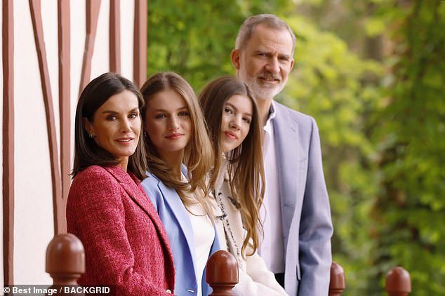 King Felipe VI and Queen Letizia mark their 20th wedding anniversary with new family photos in Madrid