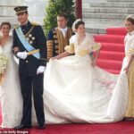 The Queen of Spain’s fashion formula: How Letizia chooses vibrant outfits that make her look taller and matches them with footwear to give the illusion of longer legs – as she celebrates 20 years of marriage to King Felipe