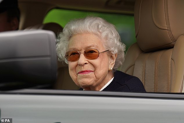 After undergoing cataract surgery in 2018, Queen Elizabeth often wore sunglasses for practical reasons. The late Queen loved Silhouette glasses with transitional lenses that darkened in sunlight. Above: The Queen wears this brand at the Royal Windsor Horse Show in 2022