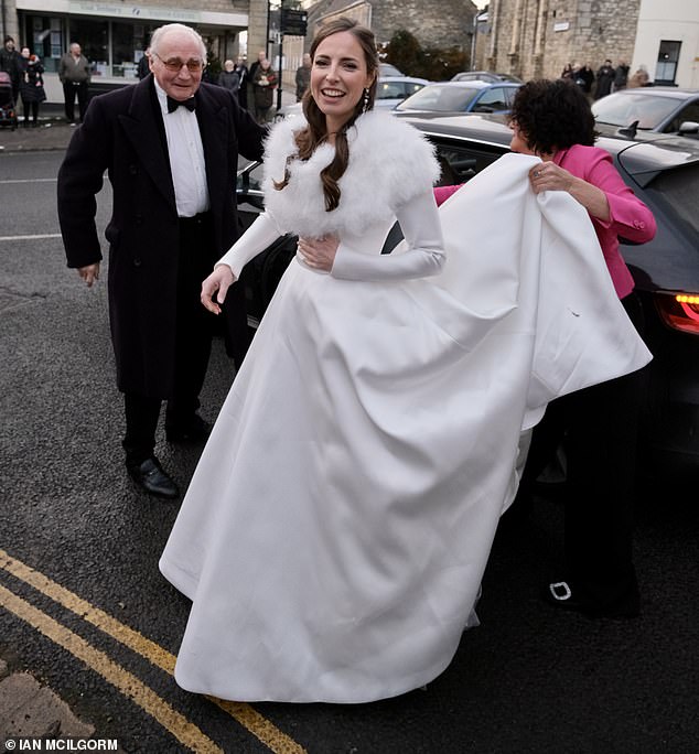 Ian Farquhar at his daughter Rose's wedding in Gloucestershire in December 2022