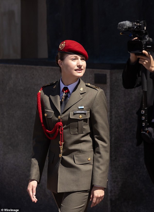 Spain's Crown Princess Leonor is undergoing three years of military training even though the country no longer has national service