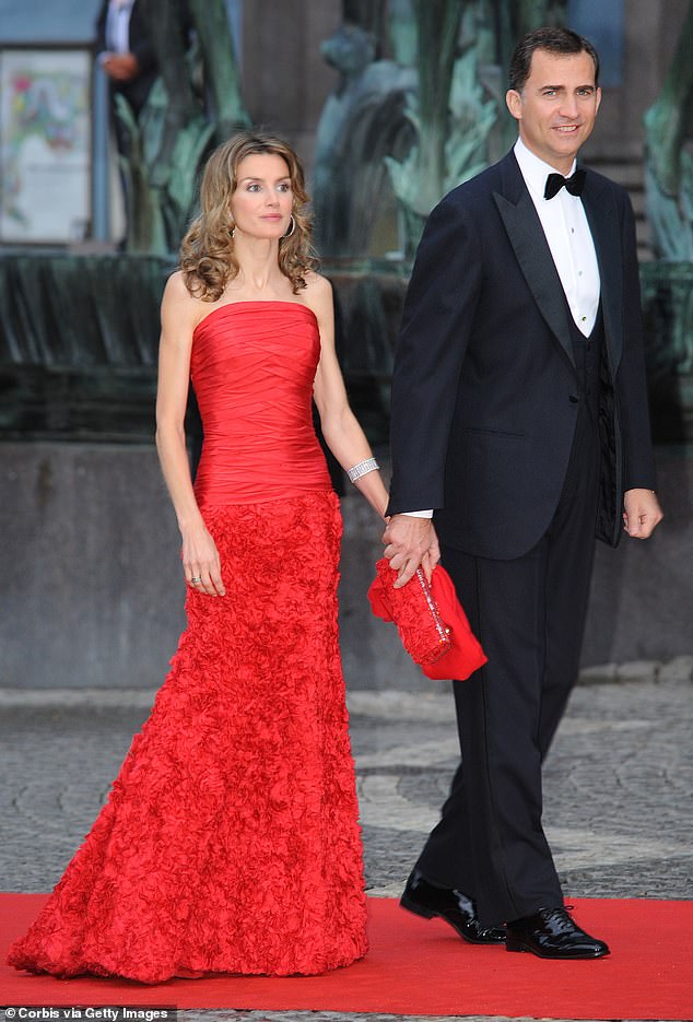 King Felipe and Queen Letizia attend the wedding of Crown Princess Victoria of Sweden and Daniel Westling in Stockholm in 2010