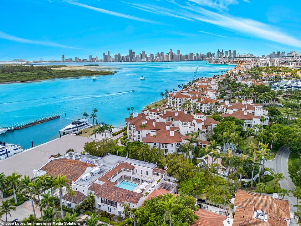 The 40-year-old supermodel listed her Lanai Bayfront property on Fisher Island for $6.9M this week