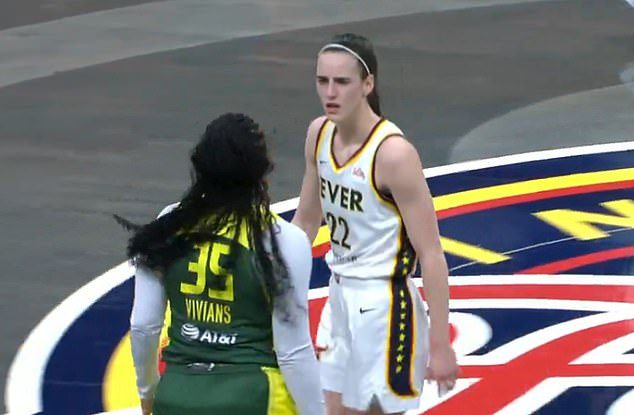 Caitlin Clark involved in fiery row with Seattle Storm rival Victoria Vivians… emotions boil over as Indiana Fever star loses AGAIN in WNBA