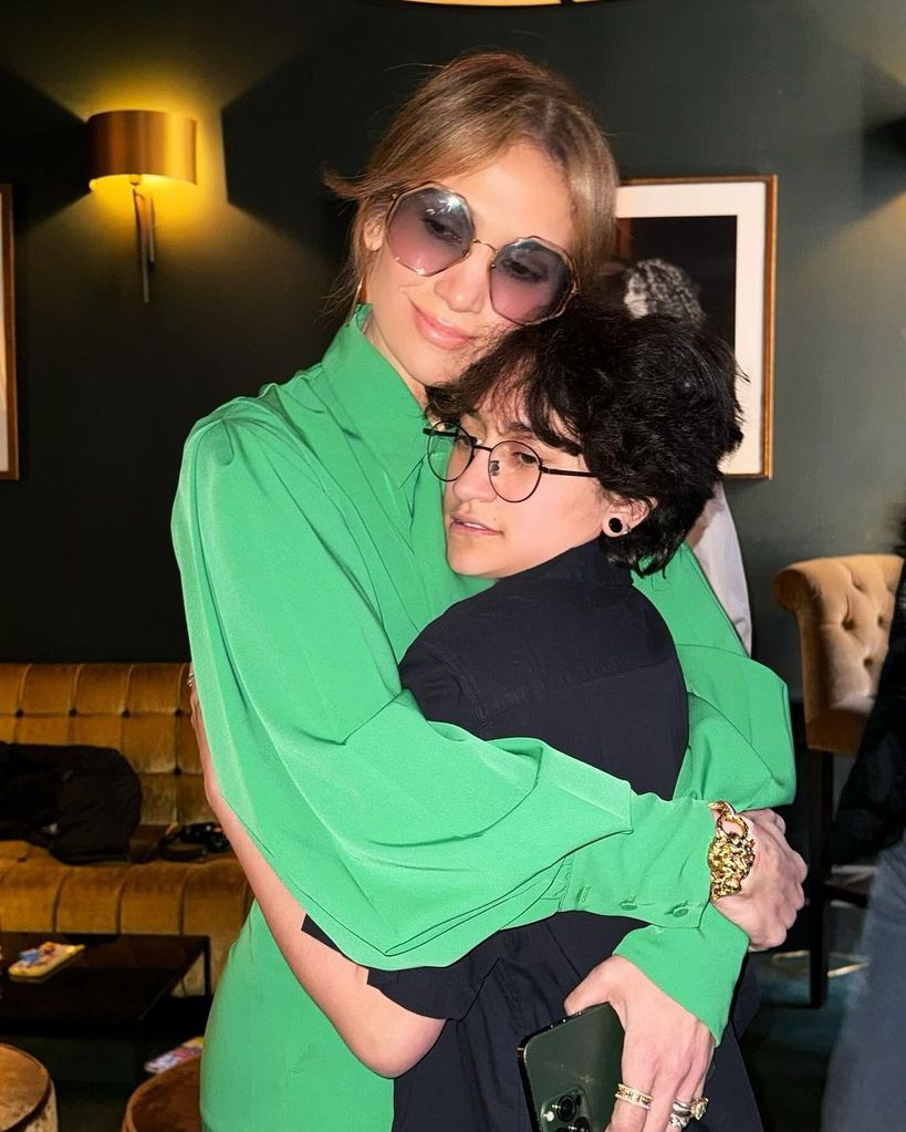Jennifer Lopez with her daughter Emme in a photo shared on Instagram