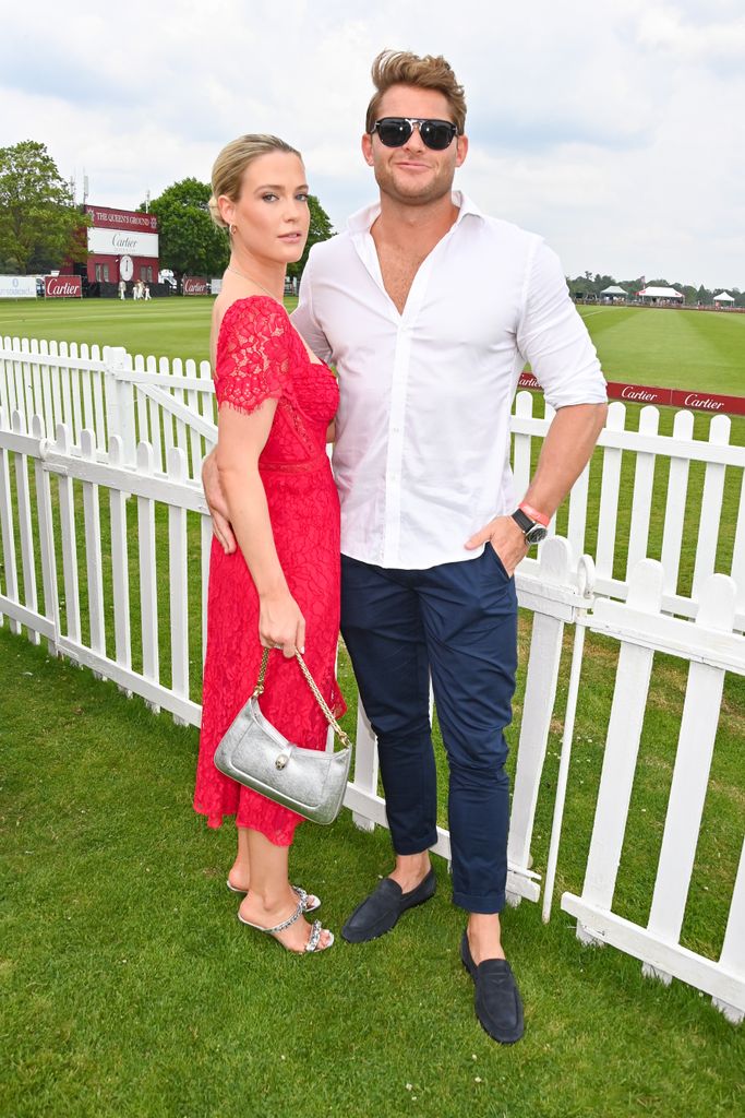 Lady Amelia Spencer and Greg Mallett on the polo field