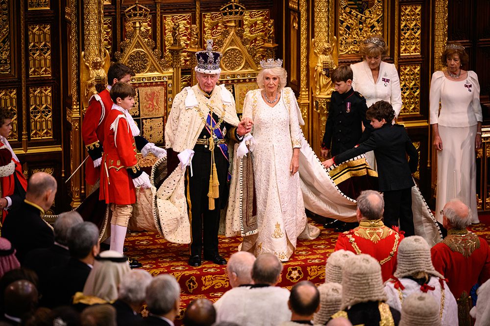 King Charles and Queen Camilla at the House of Lords
