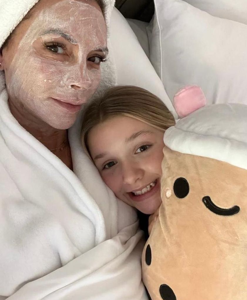 Victoria Beckham and daughter Harper enjoy some self-care time