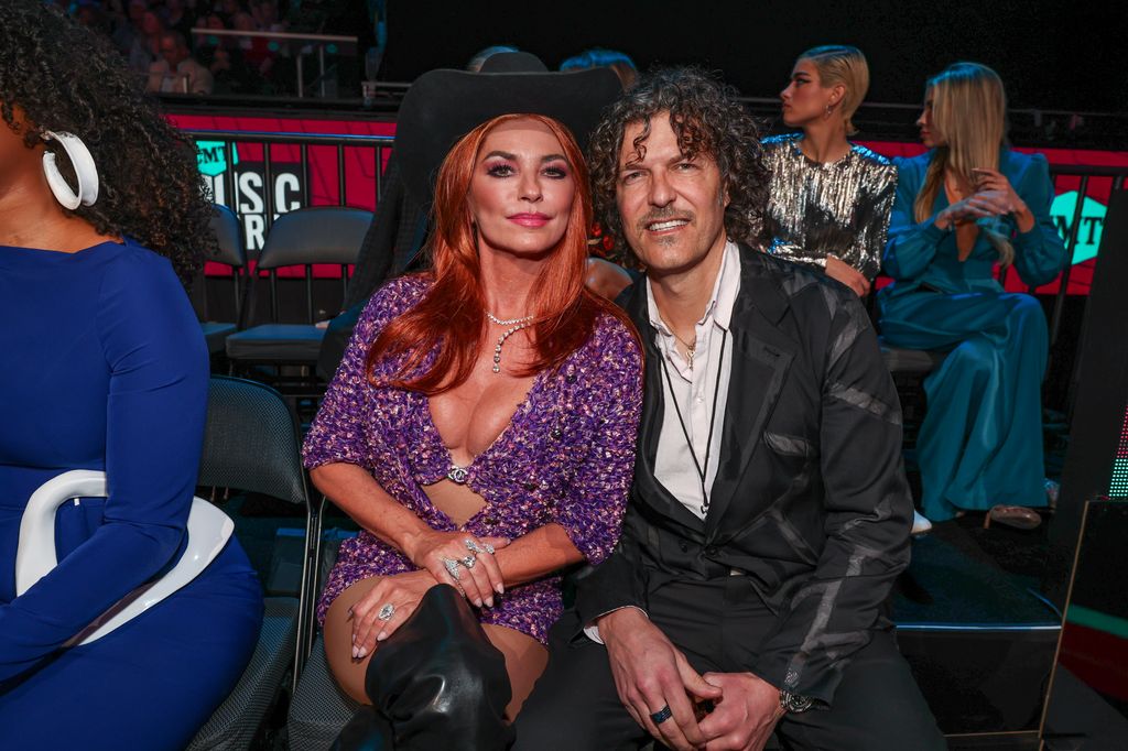 Shania Twain and Frederic Thiebaud at the 2023 CMT Music Awards held at the Moody Center on April 2, 2023 in Austin, Texas
