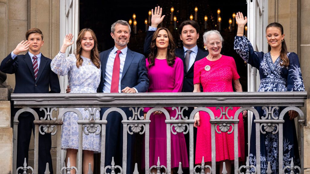 Danish royals make landmark balcony appearance for King Frederik’s 56th birthday