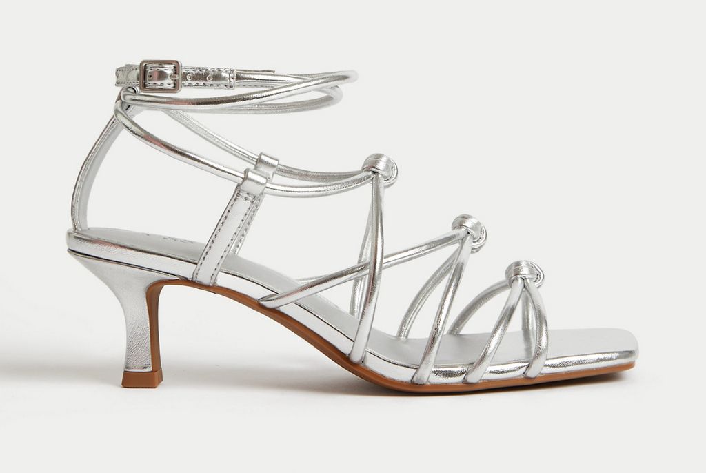 M&S Collection Knot Strappy Kitten Heel Sandal