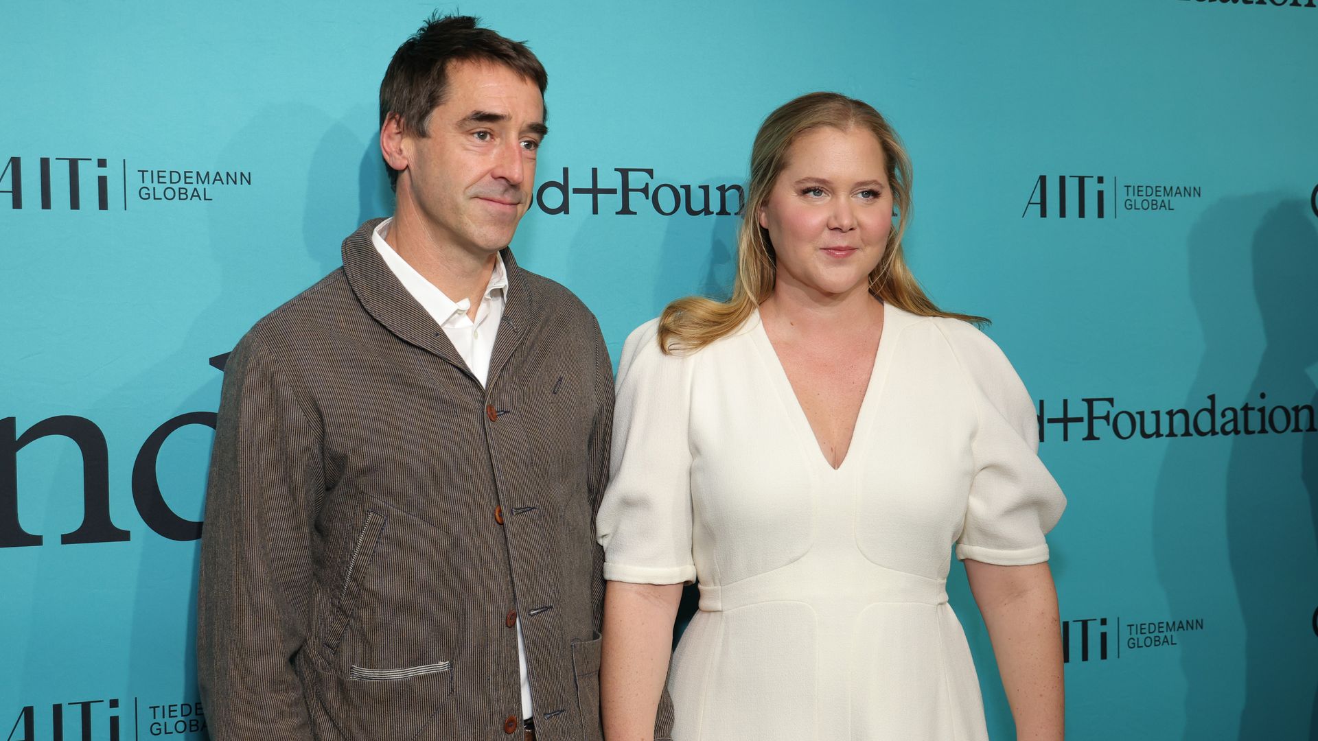 Chris Fischer and Amy Schumer at the 2023 GOOD+ Foundation at Carnegie Hall in New York City on October 18, 2023 