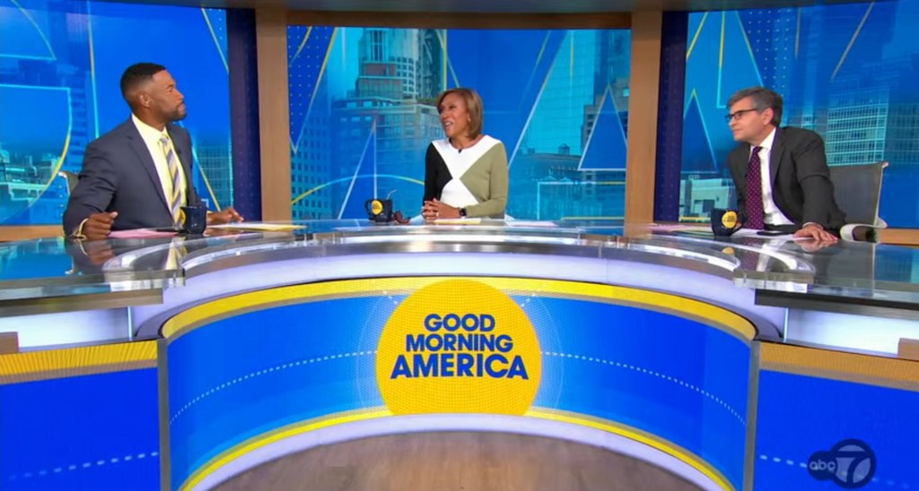 George Stephanopoulos pokes fun at Robin Roberts on Tuesday's GMA