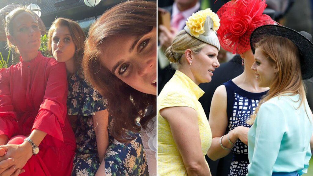 Zara Tindall’s sweet bond with Princess Eugenie and Princess Beatrice in photos