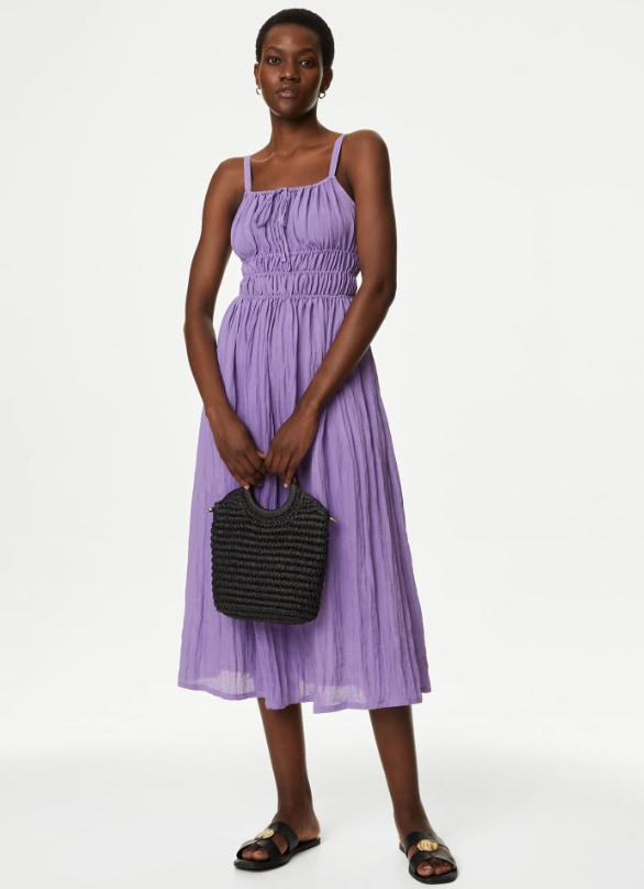 Marks & Spencer Lilac Midi Dress 