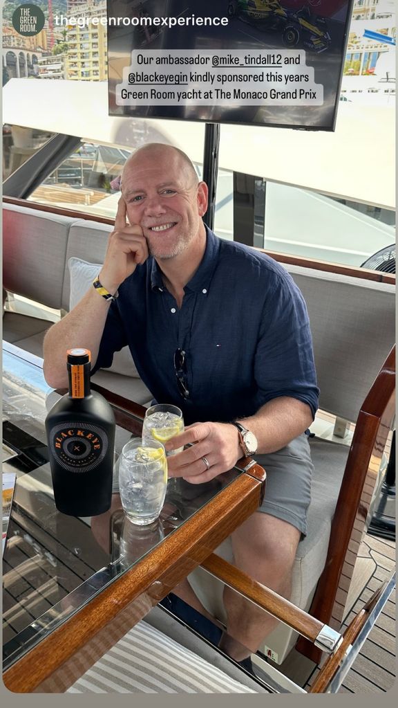 A photo of Mike Tindall on a yacht 