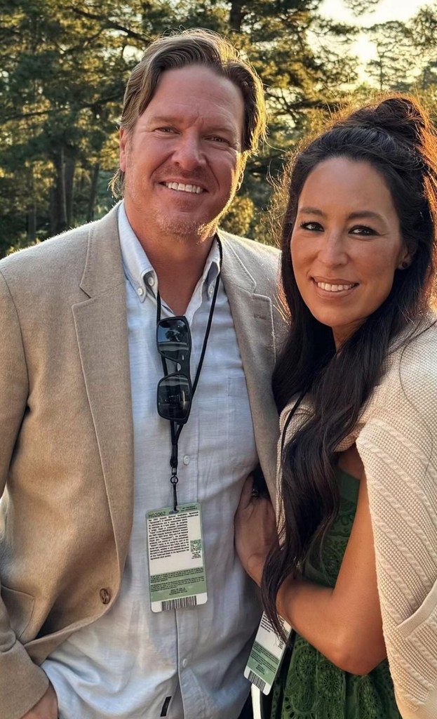 Photo shared by Joanna Gaines on Instagram in April 2024 with Chip Gaines at The Masters